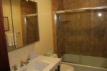 Mammoth Lakes Condo Rental Woodlands 31 - Upgraded Bathroom with Tub Shower